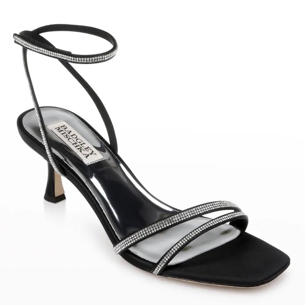 Badgley Mishka Ultra Metallic Ankle Grip Sandals